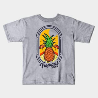 tropical vibes Kids T-Shirt